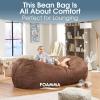 Christopher Knight Home Bean Bag, Rose Petal Pink, 7ft(Sea Foam Teal)