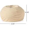 Christopher Knight Home Bean Bag, Yellow(Cream)