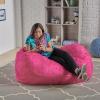 Christopher Knight Home CKH Suede Bean Bag, 4′, Kiwi(Fuschia)