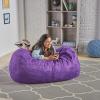 Christopher Knight Home CKH Suede Bean Bag, 4′, Kiwi(Purple)