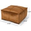 Christopher Knight Home Cytheria Smoke Velvet Square Bean Bag Ottoman(Bronze)