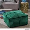 Christopher Knight Home Cytheria Smoke Velvet Square Bean Bag Ottoman(Emerald)
