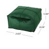 Christopher Knight Home Cytheria Smoke Velvet Square Bean Bag Ottoman(Emerald)