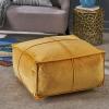 Christopher Knight Home Cytheria Smoke Velvet Square Bean Bag Ottoman(Honey)
