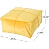 Christopher Knight Home Cytheria Smoke Velvet Square Bean Bag Ottoman(Honey)
