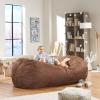 Christopher Knight Home GDFStudio David Traditional 8 Foot Suede Bean Bag, French Roast Brown
