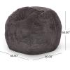 Christopher Knight Home Greyrock 5 Foot Winter Bean Bag – Brown/Beige(Brown + Beige)