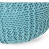 Christopher Knight Home Hortense Pouf, Gray(Blue)