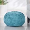 Christopher Knight Home Hortense Pouf, Gray(Blue)