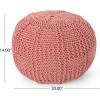 Christopher Knight Home Hortense Pouf, Gray(Coral)