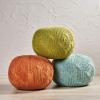 Christopher Knight Home Malibu Fabric Pouf, Ivory(Aqua)