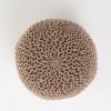 Christopher Knight Home Malibu Fabric Pouf, Ivory(Light Brown)