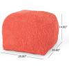 Christopher Knight Home Moloney Round Pouf – Microfiber Chenille – Lavender(Coral)