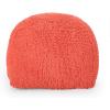 Christopher Knight Home Moloney Round Pouf – Microfiber Chenille – Lavender(Coral)