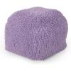 Christopher Knight Home Moloney Round Pouf – Microfiber Chenille – Lavender(Lavender)