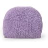 Christopher Knight Home Moloney Round Pouf – Microfiber Chenille – Lavender(Lavender)
