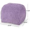 Christopher Knight Home Moloney Round Pouf – Microfiber Chenille – Lavender(Lavender)