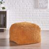 Christopher Knight Home Moloney Round Pouf – Microfiber Chenille – Lavender(Yellow)