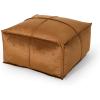 Christopher Knight Home Cytheria Smoke Velvet Square Bean Bag Ottoman(Bronze)