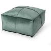 Christopher Knight Home Cytheria Smoke Velvet Square Bean Bag Ottoman(Turquoise)