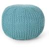 Christopher Knight Home Hortense Pouf, Gray(Blue)