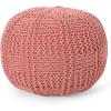 Christopher Knight Home Hortense Pouf, Gray(Coral)