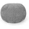 Christopher Knight Home Hortense Pouf, Gray(Grey)