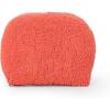 Christopher Knight Home Moloney Round Pouf – Microfiber Chenille – Lavender(Coral)
