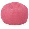 Christopher Knight Home Samantha 3 Foot Beanbag, Pink Rose