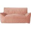 Christopher Knight Home Velie 2 Seater Oversized Bean Bag Chair with Armrests – Velveteen – Pink(Pink)