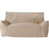 Christopher Knight Home Velie 2 Seater Oversized Bean Bag Chair with Armrests – Velveteen – Pink(Taupe)