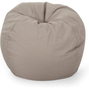 Christopher Knight Home 313639 Bean Bag, Light Gray Small(Beige)