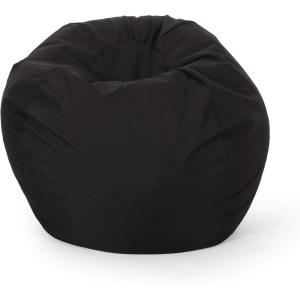 Christopher Knight Home 313639 Bean Bag, Light Gray Small(Black)