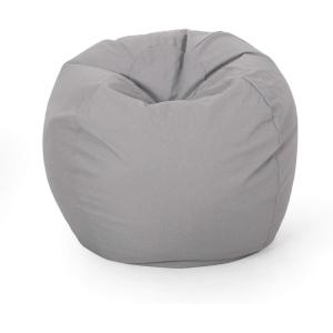 Christopher Knight Home 313639 Bean Bag, Light Gray Small(Light Gray)