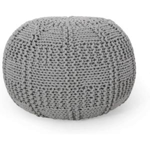 Christopher Knight Home Hortense Pouf, Gray(Grey)