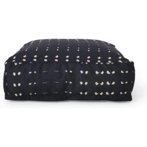 Christopher Knight Home Ivey Square Pouf – Fabric – Dark Blue