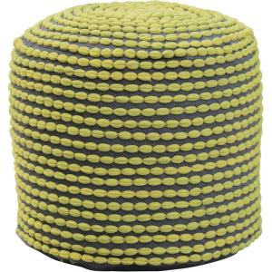 Christopher Knight Home Malibu Fabric Pouf, Ivory(Green)