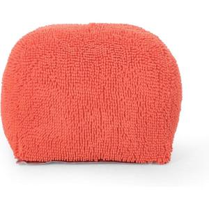 Christopher Knight Home Moloney Round Pouf – Microfiber Chenille – Lavender(Coral)