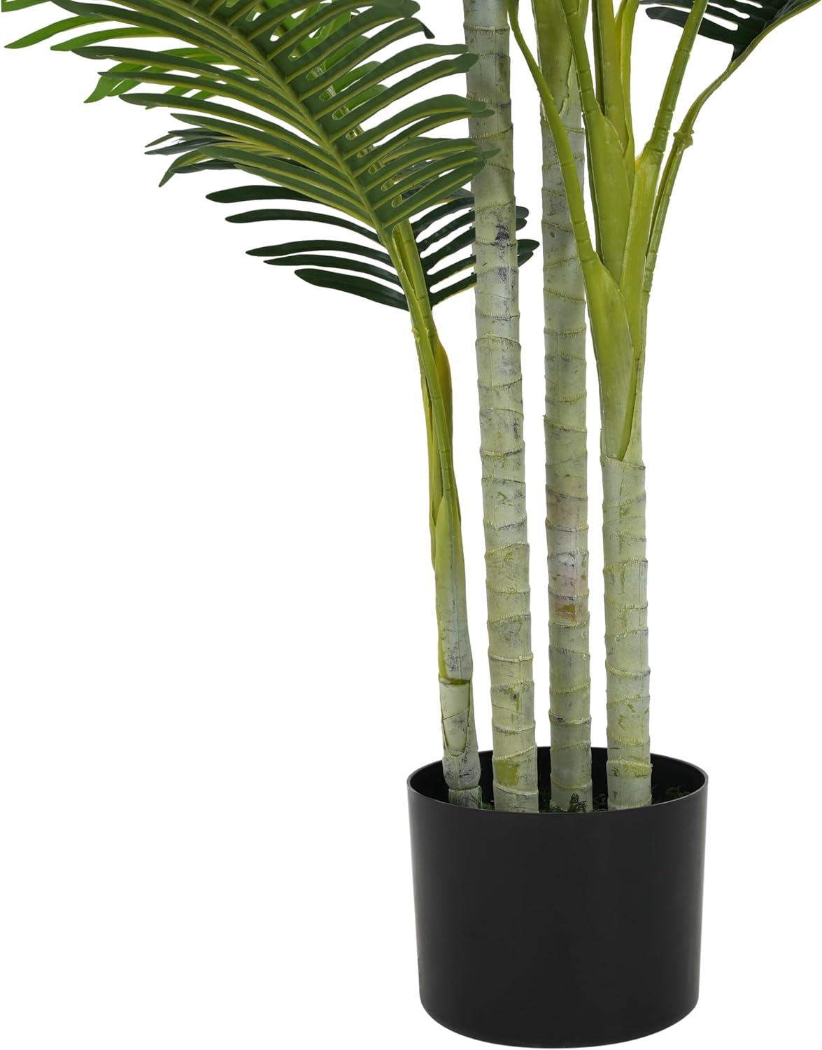 image:imageChristopher Knight Home Alene Set of 2 49H PrePotted Artificial Tree Indoor with Black Plastic Pot Artificial Topiary Bay Tree Ball with Nursery Pot Faux Tree with Natural Wood Trunk GreenGreen785h