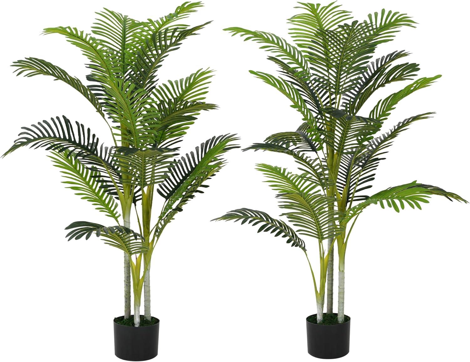 image:imageChristopher Knight Home Alene Set of 2 49H PrePotted Artificial Tree Indoor with Black Plastic Pot Artificial Topiary Bay Tree Ball with Nursery Pot Faux Tree with Natural Wood Trunk GreenGreen61h