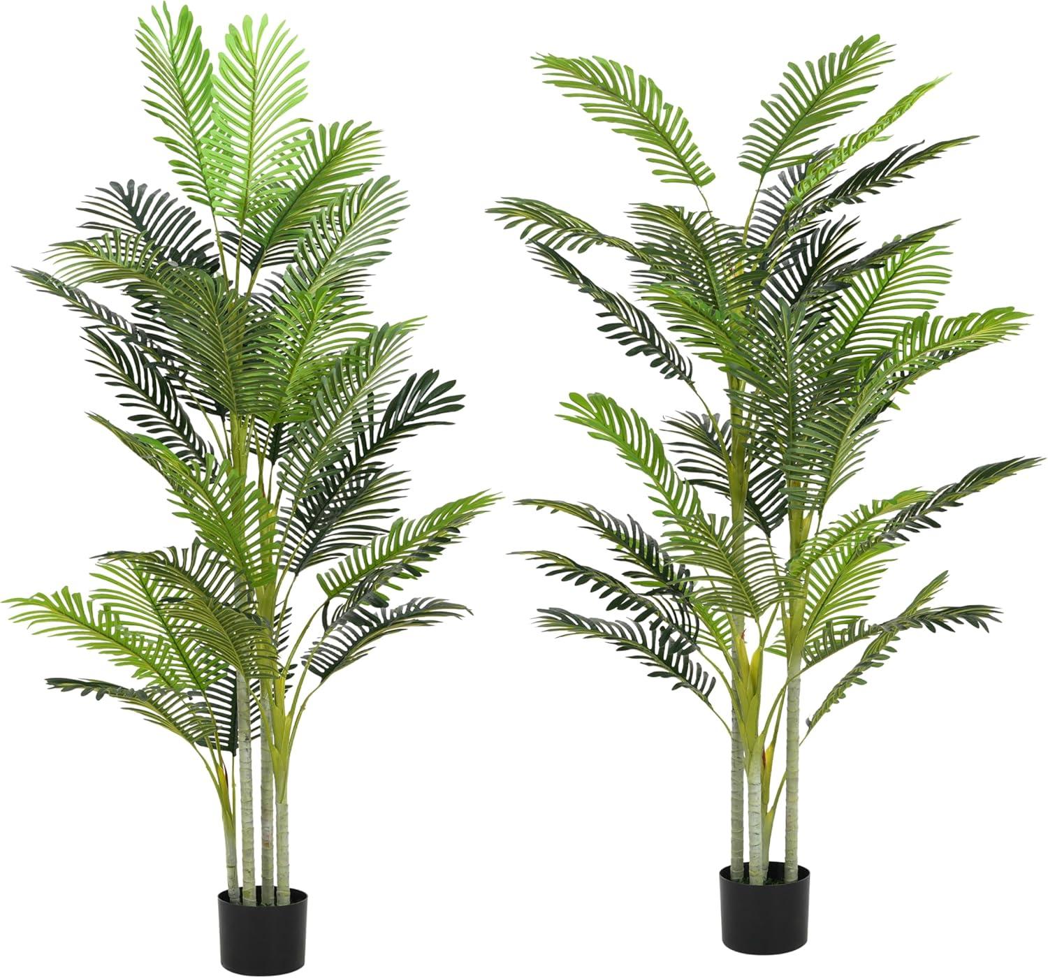 image:imageChristopher Knight Home Alene Set of 2 49H PrePotted Artificial Tree Indoor with Black Plastic Pot Artificial Topiary Bay Tree Ball with Nursery Pot Faux Tree with Natural Wood Trunk GreenGreen785h