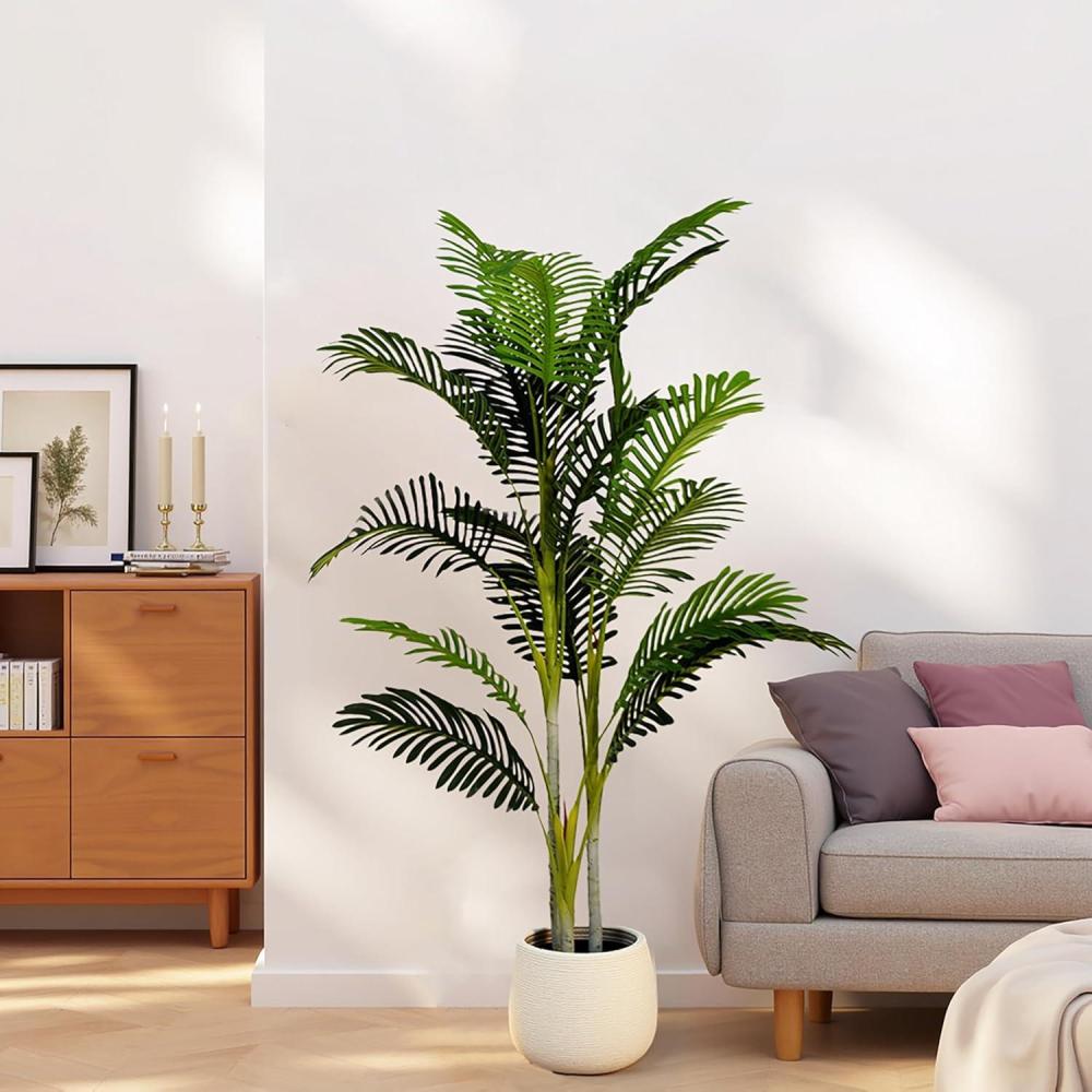 image:imageChristopher Knight Home Alene Set of 2 49H PrePotted Artificial Tree Indoor with Black Plastic Pot Artificial Topiary Bay Tree Ball with Nursery Pot Faux Tree with Natural Wood Trunk GreenGreen61h