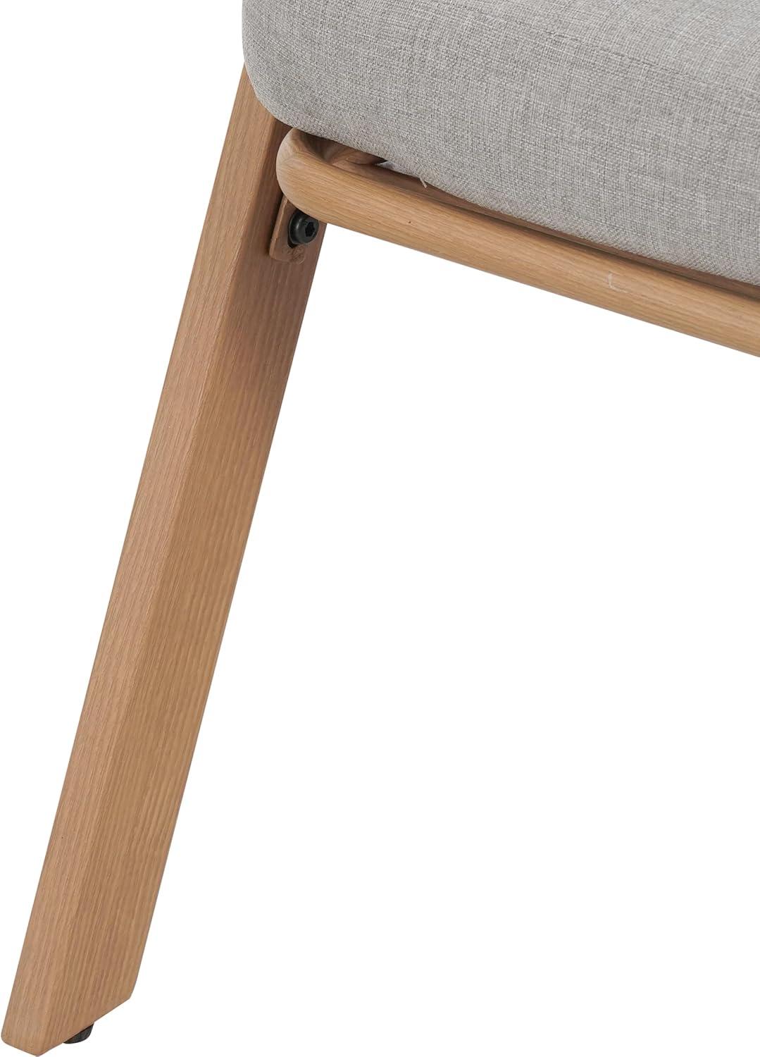 image:imageChristopher Knight Home Lucia Metal Lounge Chair Outdoor Set of 2 Woven Rattan Patio Accent Chair with Curved Backrest Patio Furniture Single Sofa Chair with Removable Cushion TeakWhiteGreyteak