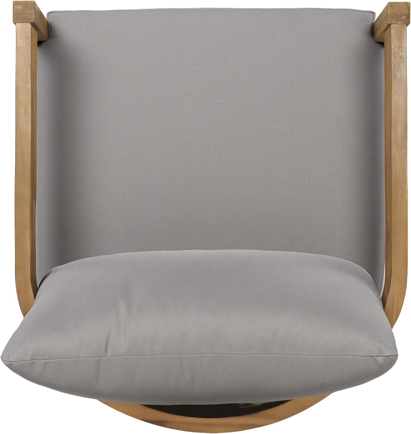 image:imageChristopher Knight Home Nadine Acacia Wood Club Chairs Set of 2 Outdoor Accent Chair Tub Shape Design Armchair Comfort Cushion Seating Slat Open Back Reading Sofa for Balcony Garden TeakGray