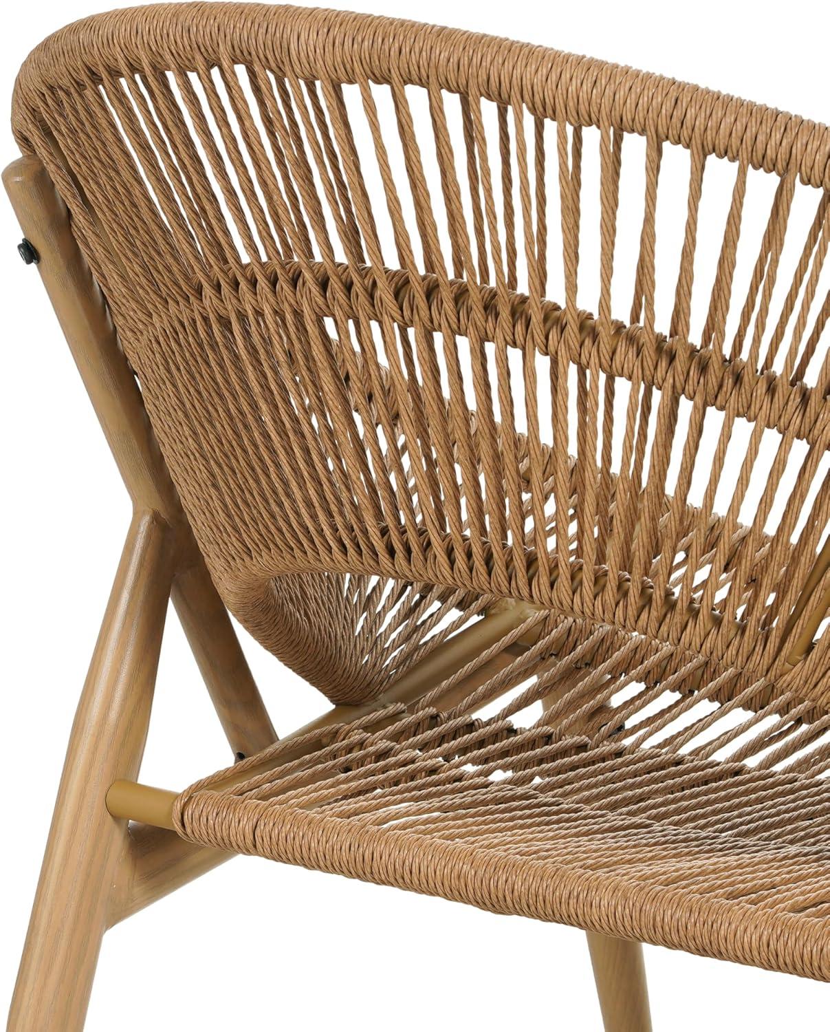 image:imageChristopher Knight Home Cyril Outdoor Papasan Chair with Cushion Wicker Egg Chair with Removable Cushion PE Wicker Chaise Lounge Chair Patio Furniture Set for GardenBackyard BrownBeigeBrownbeige
