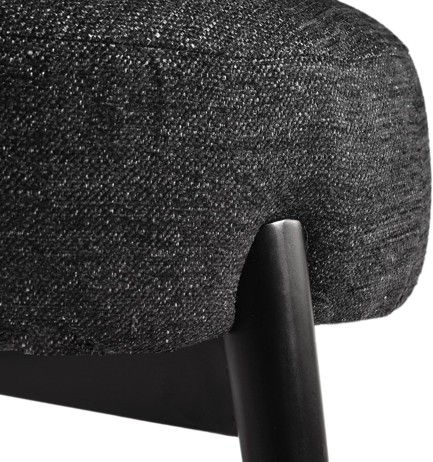 image:imageChristopher Knight Home Ipomoea Low Back Accent Chair Living Room Lounge Chair Comfy Chair for Bedroom Wooden Side Chair with Armrest Reading Chair with Soft Fabric Cushion BeigeBlackBlack