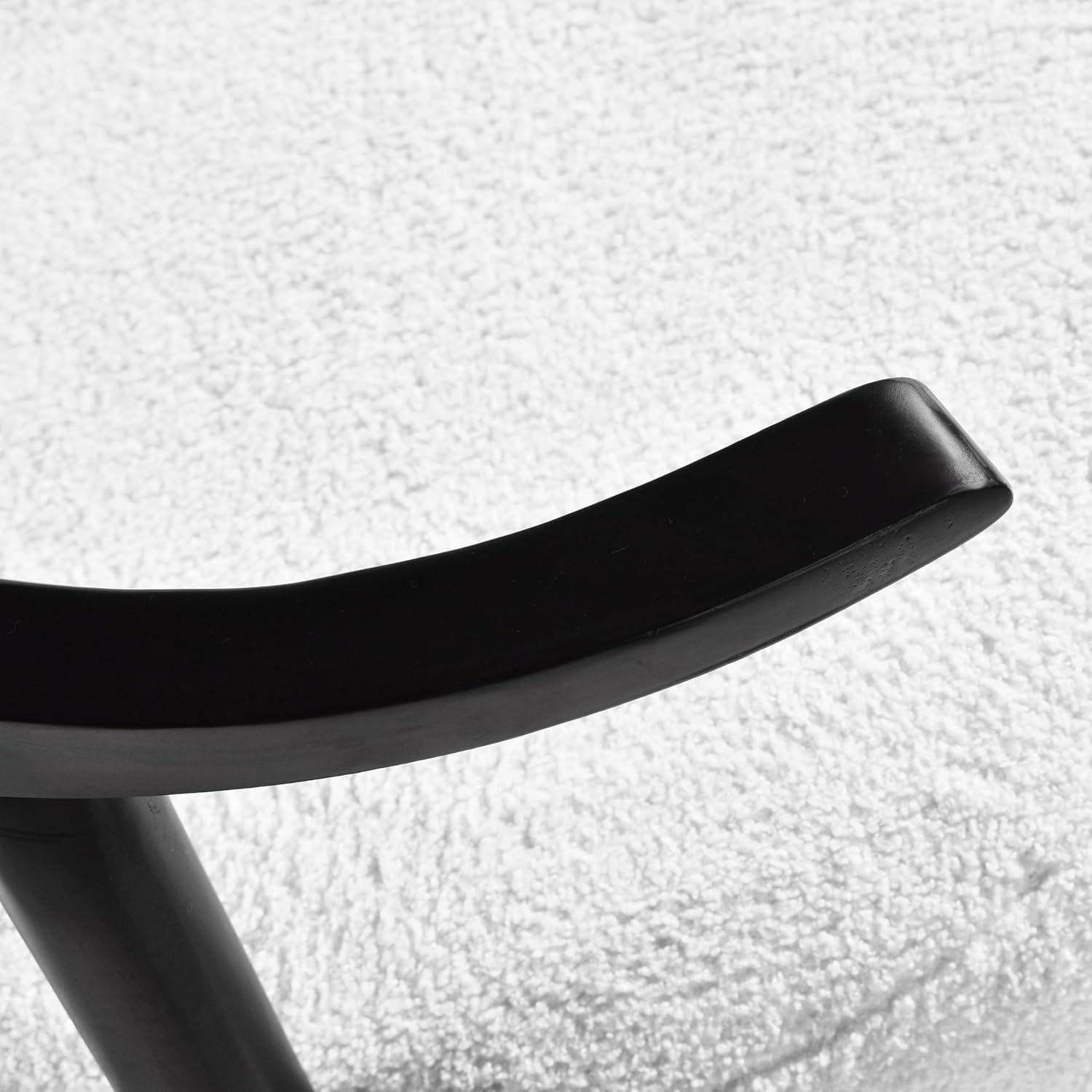 image:imageChristopher Knight Home Ipomoea Low Back Accent Chair Living Room Lounge Chair Comfy Chair for Bedroom Wooden Side Chair with Armrest Reading Chair with Soft Fabric Cushion BeigeBlackWhiteblack