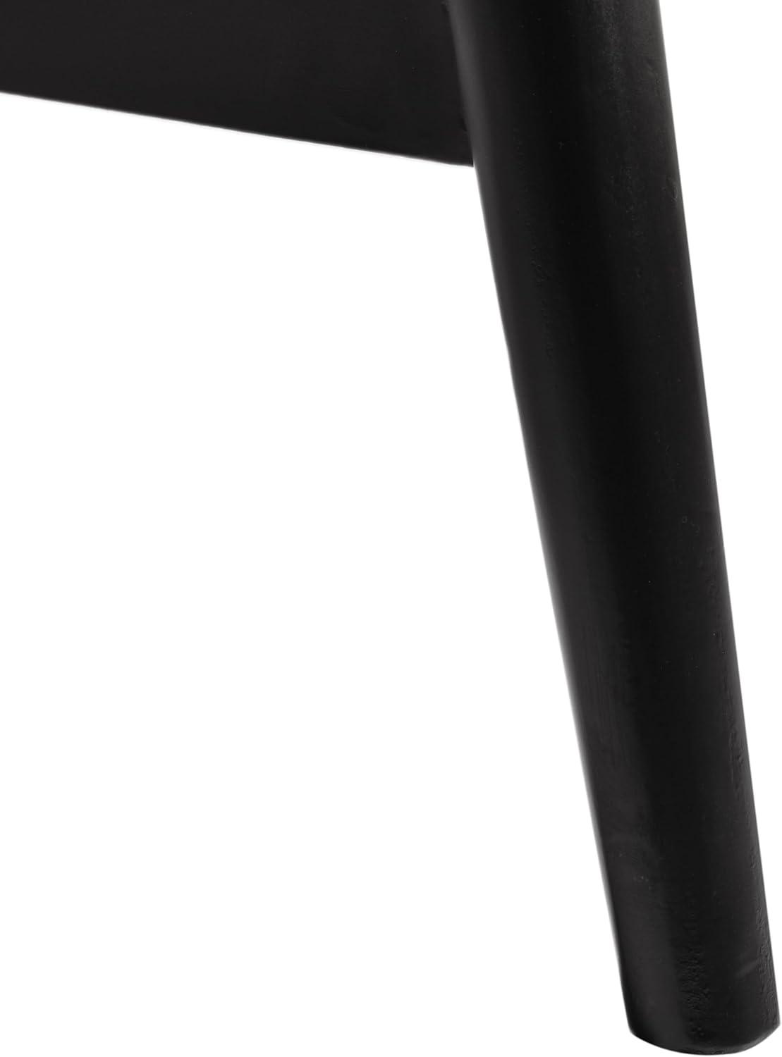 image:imageChristopher Knight Home Ipomoea Low Back Accent Chair Living Room Lounge Chair Comfy Chair for Bedroom Wooden Side Chair with Armrest Reading Chair with Soft Fabric Cushion BeigeBlackBlack