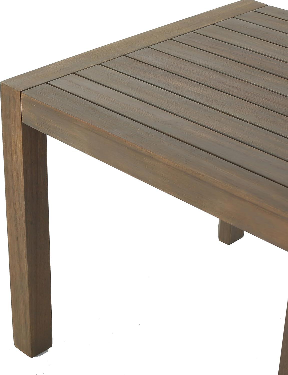 image:imageChristopher Knight Home Leah 2Seater Acacia Wood Outdoor Patio Furniture Set Outdoor Conversation Chat Set with Cushion Adirondack Chairs Set of 2 Side Table Set for Backyard Balcony TeakBeigeGrey Finish Grey