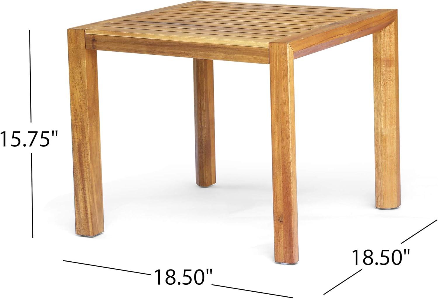 image:imageChristopher Knight Home Leah 2Seater Acacia Wood Outdoor Patio Furniture Set Outdoor Conversation Chat Set with Cushion Adirondack Chairs Set of 2 Side Table Set for Backyard Balcony TeakBeigeBrown PatinaDark Teal